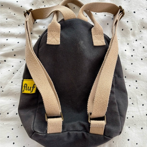 Fluff Black and Tan Kids Backpack - Picture 5 of 8